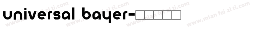Universal Bayer字体转换